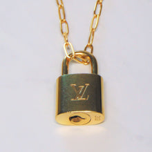Load image into Gallery viewer, Repurposed LV Lock Necklace
