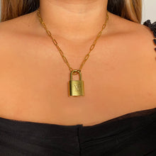 Load image into Gallery viewer, Repurposed LV Lock Necklace
